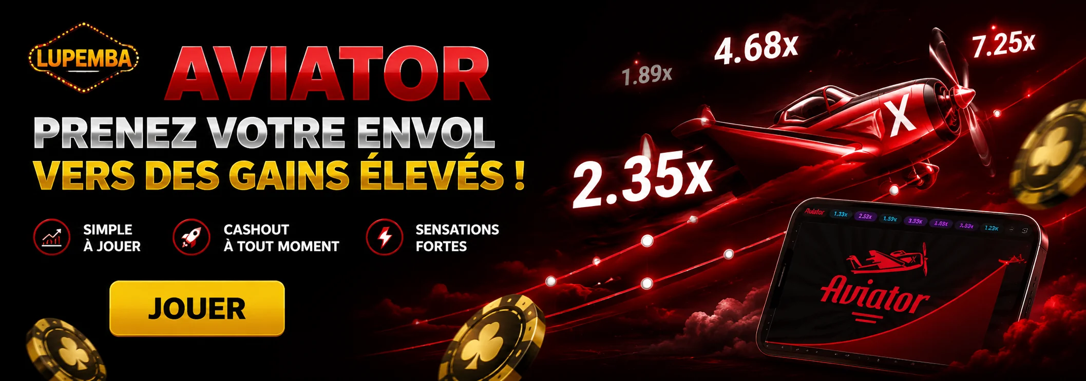 Aviator sur Lupemba Casino